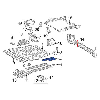 Toyota OE - Rear Left Floor Extension