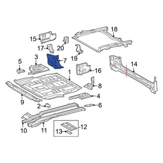 Toyota OE - Rear Right Floor Extension