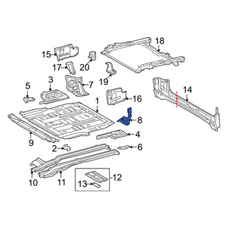 Toyota OE - Rear Left Floor Extension