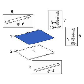 Toyota OE - Rear Floor Carpet