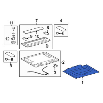 Toyota OE - Rear Floor Carpet