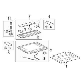Toyota OE - Rear Body & Floor - Interior Trim (W/O 3rd Row Seat, With Slide Deck)