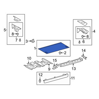 Toyota OE - Rear Trunk Floor Access Cover