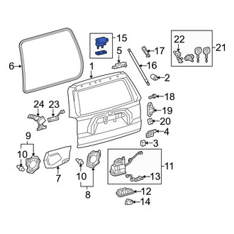 Toyota OE - Rear Liftgate Hinge