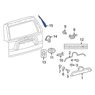Toyota OE - Rear Left Liftgate Reveal Molding