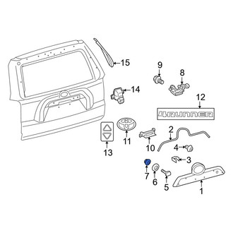 Toyota OE - Liftgate Finish Panel Nut