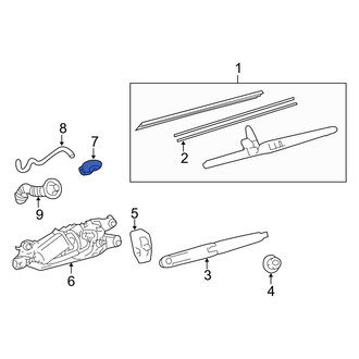 Toyota OE - Rear Back Glass Washer Nozzle