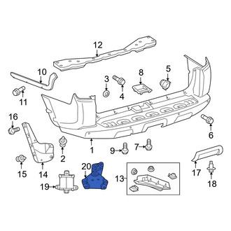 Toyota OE - Left Blind Spot Detection System Warning Sensor Bracket