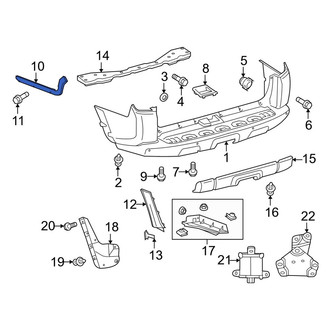 Toyota OE - Rear Left Bumper Cover Stay