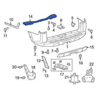 Toyota OE - Rear Bumper Impact Absorber
