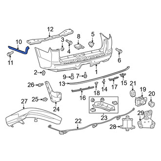 Toyota OE - Rear Left Bumper Cover Stay