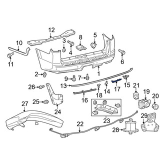 Toyota OE - Rear Inner Bumper Impact Strip