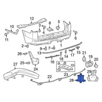 Toyota OE - Rear Blind Spot Detection System Warning Sensor