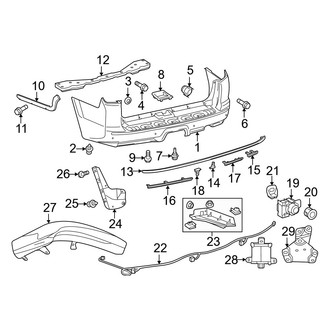 Toyota OE - Rear Bumper - Bumper & Components