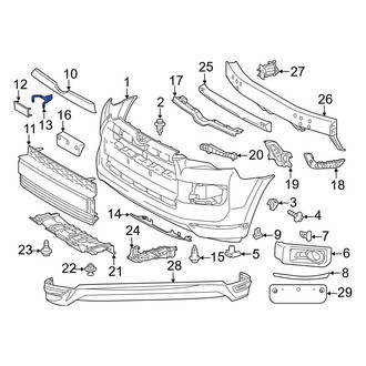 Toyota OE - Bumper Cover Spacer Panel Bracket