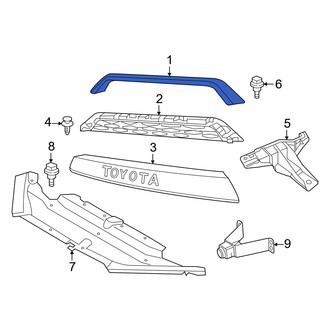 Toyota OE - Front Grille Molding