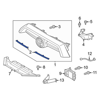 Toyota OE - Front Left Grille Molding