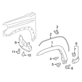 2015 Toyota 4Runner OEM Fenders | Front, Rear, Inner — CARiD.com