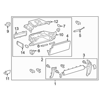 Toyota OE - Instrument Panel - Glove Box