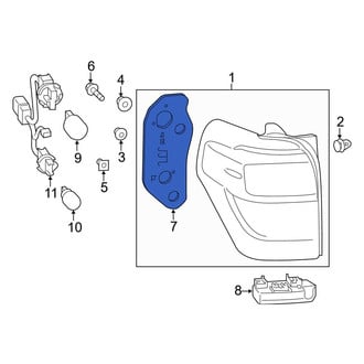 Toyota OE - Left Tail Light Gasket