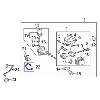 Toyota OE - Rear Inner Brake Hydraulic Hose