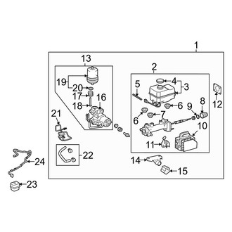 Toyota OE - Electrical - ABS Components (With Hydraulic Type Brake Booster)