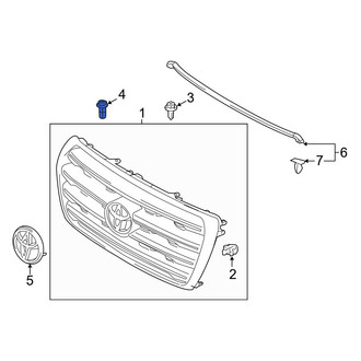 Toyota OE - Radiator Support Access Cover Clip