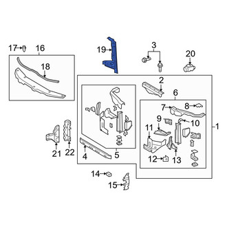 Toyota OE - Front Hood Latch Support