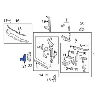 Toyota OE - Left Headlight Bracket
