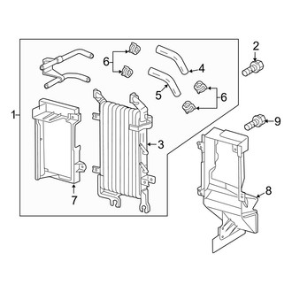 Toyota OE - Cooling - Trans Oil Cooler