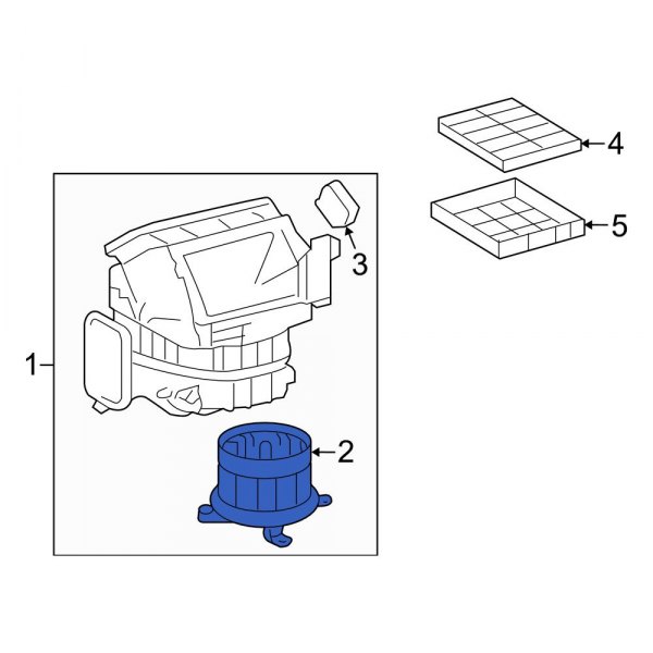 HVAC Blower Motor Assembly