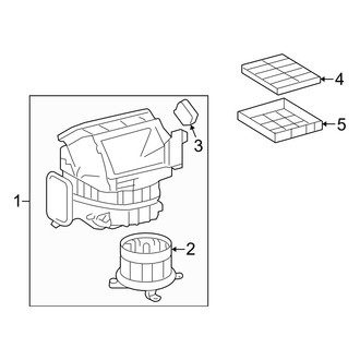 Toyota OE - Air Conditioner & Heater - Blower Motor & Fan