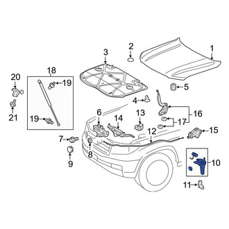 Toyota OE - Front Hood Safety Catch
