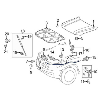 Toyota OE - Front Hood Release Cable