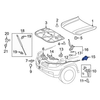 Toyota OE - Front Hood Release Handle