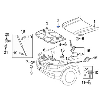 Toyota OE - Front Forward Hood Seal
