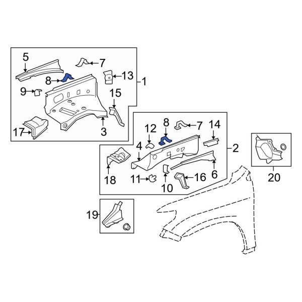 Fender Apron Reinforcement