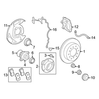 Toyota OE - Front Suspension - Brake Components