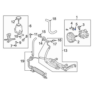 Toyota OE - Power Steering Return Line End Fitting O-Ring