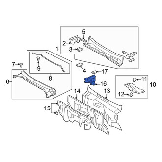 Toyota OE - Front Left Cowl Side Panel