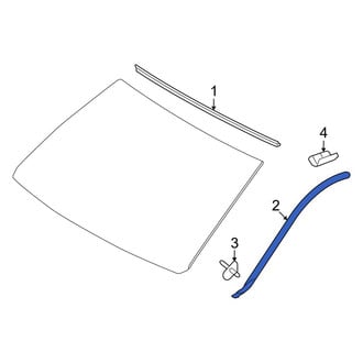 Toyota OE - Front Left Windshield Molding