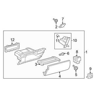 Toyota OE - Instrument Panel - Glove Box
