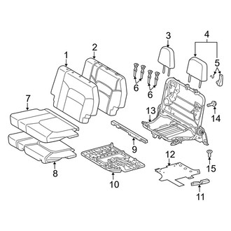 Toyota OE - Seats & Tracks - Third Row Seats (Left Side, Trim & Components)