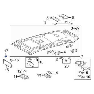 Toyota OE - Sun Visor Cover