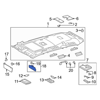 Toyota OE - Left Sun Visor