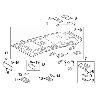 Toyota OE - Sun Visor Clip
