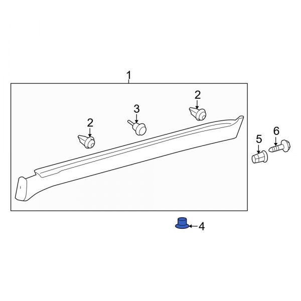 Rocker Panel Molding Clip