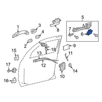 Toyota OE - Front Right Door Latch Assembly
