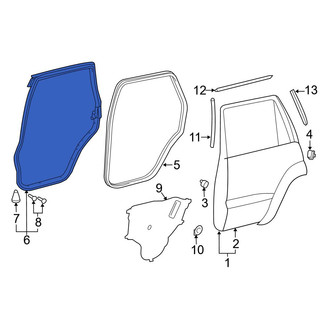 Toyota OE - Rear Left Outer Door Seal