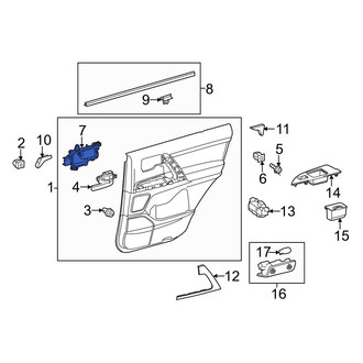 Toyota OE - Rear Left Interior Door Handle Trim